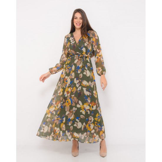 142020 TOPTAN DESENLİ ELBİSE