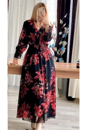 142022 TOPTAN DESENLİ ELBİSE