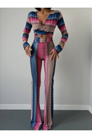 143121 TOPTAN DESENLİ PANTOLON TAKIM