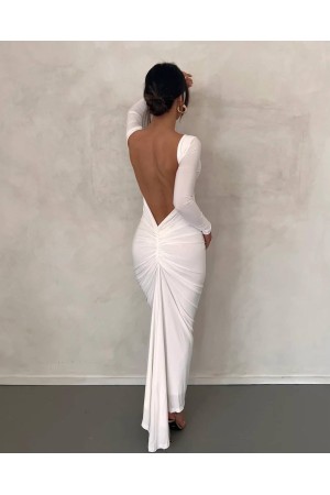 143130 TOPTAN BEYAZ ELBİSE