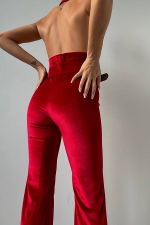 143131 burgundy OVERALLS