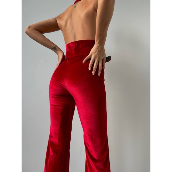 143131 burgundy OVERALLS