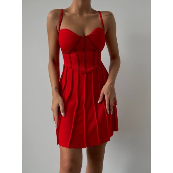 143134 red DRESS