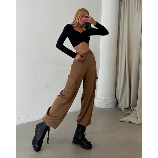 143515 coffee TROUSERS