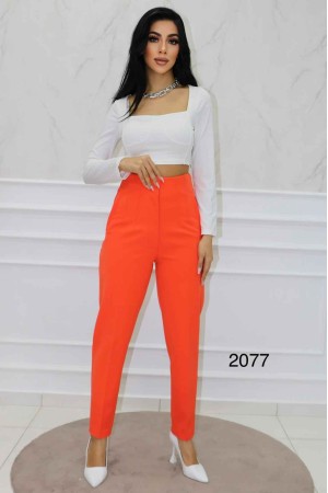 143854 TOPTAN TURUNCU PANTOLON