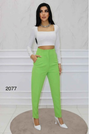 143855 TOPTAN YEŞİL PANTOLON