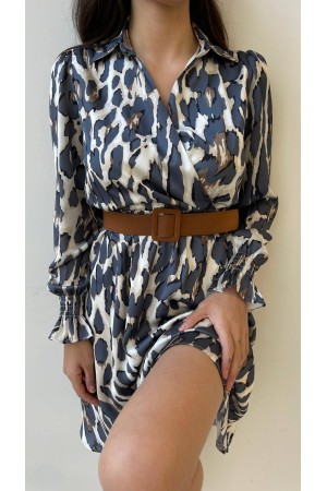 144082 TOPTAN DESENLİ ELBİSE