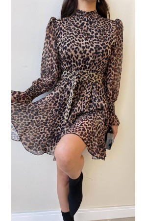 144085 TOPTAN DESENLİ ELBİSE