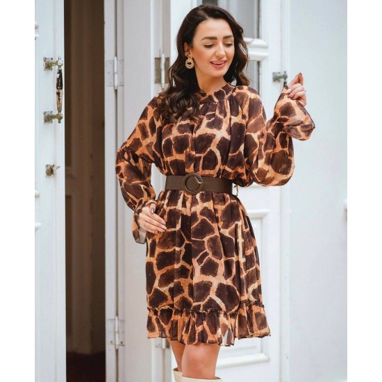 144086 patterned DRESS