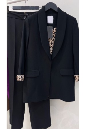 144089 TOPTAN SİYAH PANTOLON TAKIM