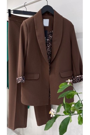 144090 TOPTAN KAHVE PANTOLON TAKIM