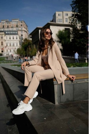 144254 TOPTAN BEJ PANTOLON TAKIM
