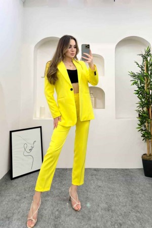 144258 TOPTAN SARI PANTOLON TAKIM