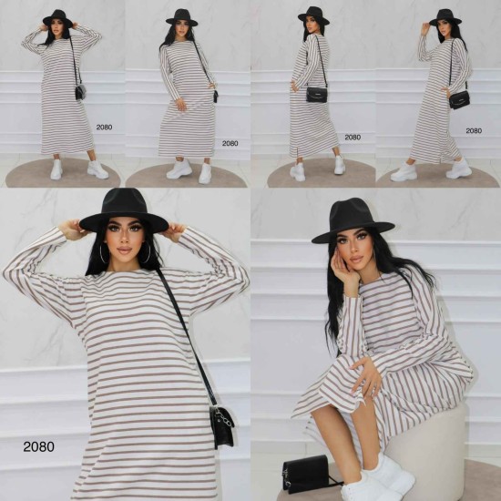 144312 striped DRESS