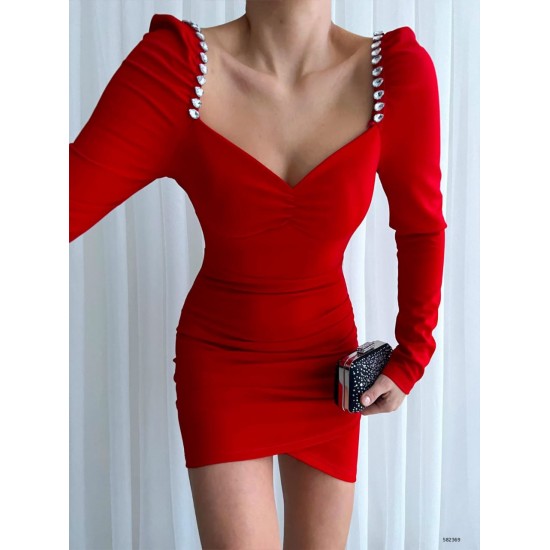 144321 red DRESS