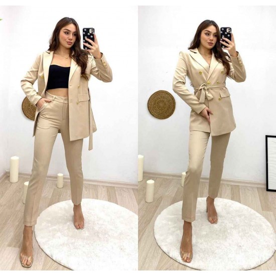 144775 beige Pants suit