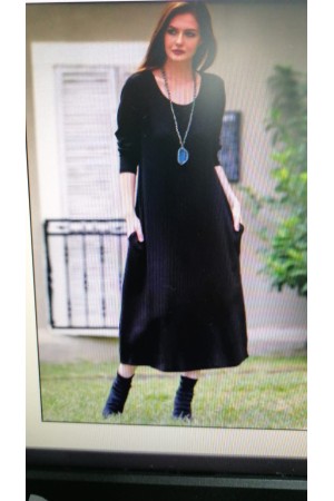 146422 TOPTAN SİYAH ELBİSE