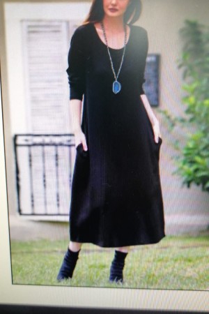 146422 TOPTAN SİYAH ELBİSE