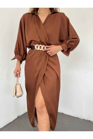 146648 TOPTAN KAHVE ELBİSE