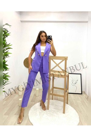 146872 TOPTAN LİLA PANTOLON TAKIM