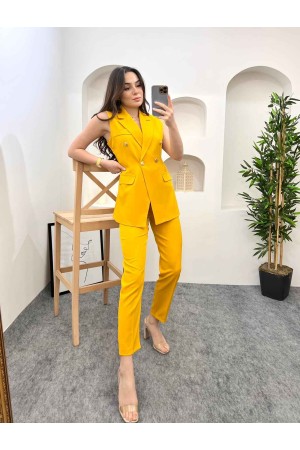 146876 TOPTAN SARI PANTOLON TAKIM