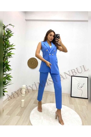 146878 TOPTAN MAVİ PANTOLON TAKIM