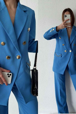 146904 TOPTAN MAVİ PANTOLON TAKIM