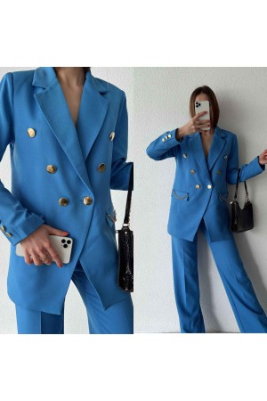 146904 TOPTAN MAVİ PANTOLON TAKIM