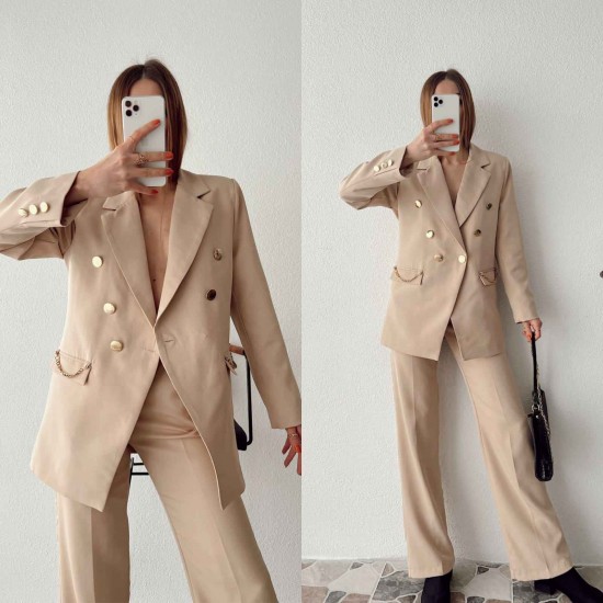 146905 TOPTAN BEJ PANTOLON TAKIM