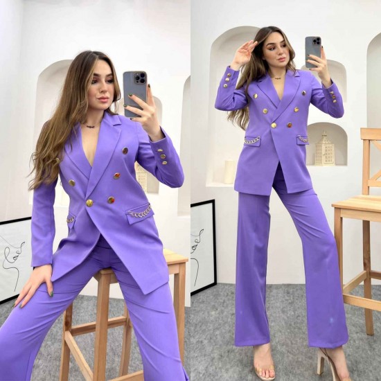 146907 TOPTAN LİLA PANTOLON TAKIM