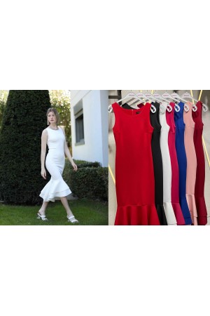 147061 TOPTAN SAKS ELBİSE