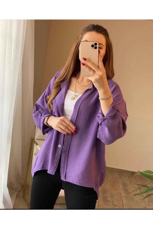 147066 TOPTAN LİLA GÖMLEK