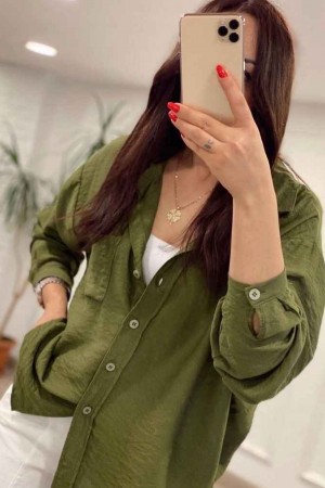 147069 TOPTAN HAKİ GÖMLEK