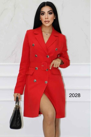 147444 TOPTAN KIRMIZI ELBİSE