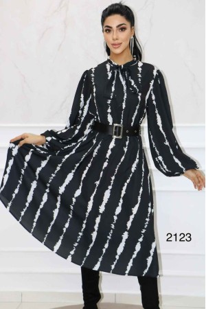 147458 TOPTAN SİYAH ELBİSE