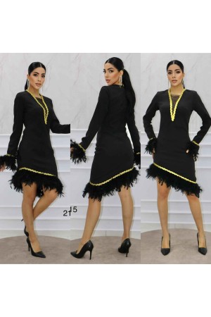 148391 TOPTAN SİYAH ELBİSE