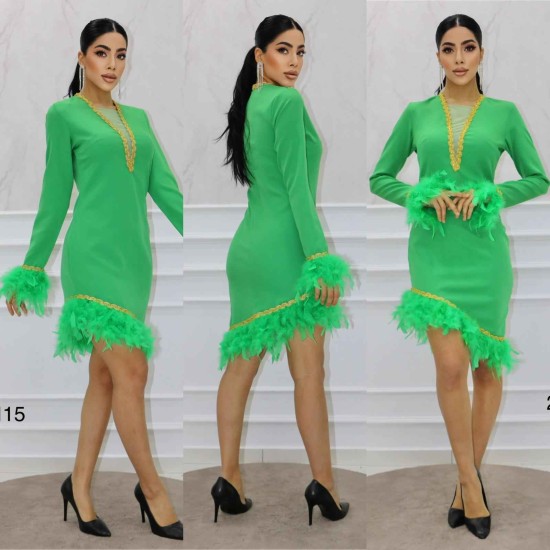 148392 GREEN DRESS