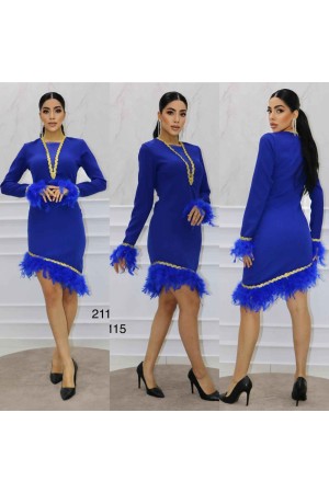 148393 TOPTAN SAKS ELBİSE