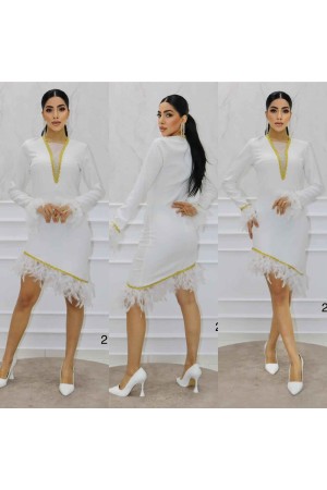 148394 TOPTAN BEYAZ ELBİSE