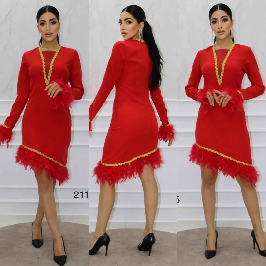 148395 red DRESS