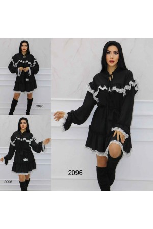 148396 TOPTAN SİYAH ELBİSE