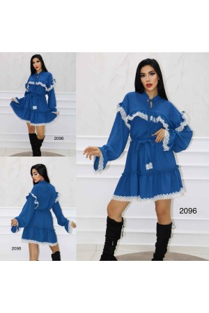 148398 TOPTAN SAKS ELBİSE