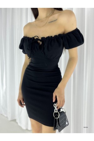 148811 TOPTAN SİYAH ELBİSE