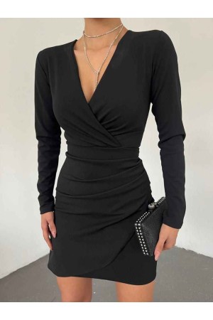 149202 TOPTAN SİYAH ELBİSE