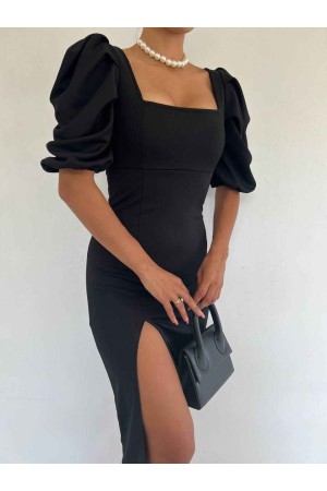 149203 TOPTAN SİYAH ELBİSE