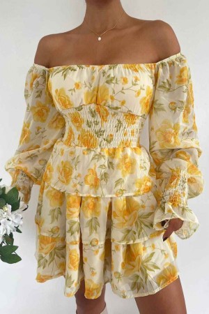 149209 patterned DRESS