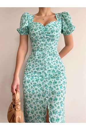 150324 TOPTAN DESENLİ ELBİSE