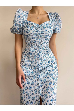 150325 TOPTAN DESENLİ ELBİSE