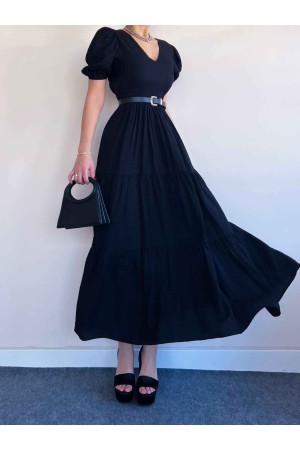 150336 TOPTAN SİYAH ELBİSE