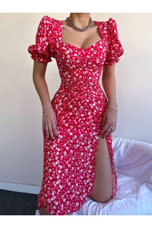 150340 TOPTAN DESENLİ ELBİSE